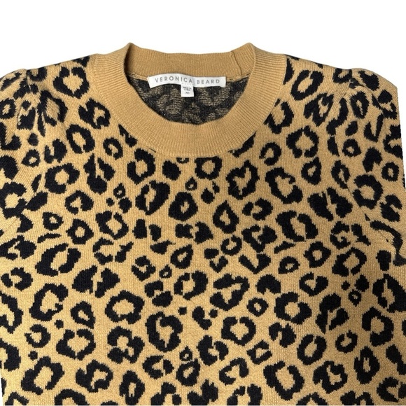 Veronica Beard Penny Leopard Print Sweater XSmall - Picture 4 of 13
